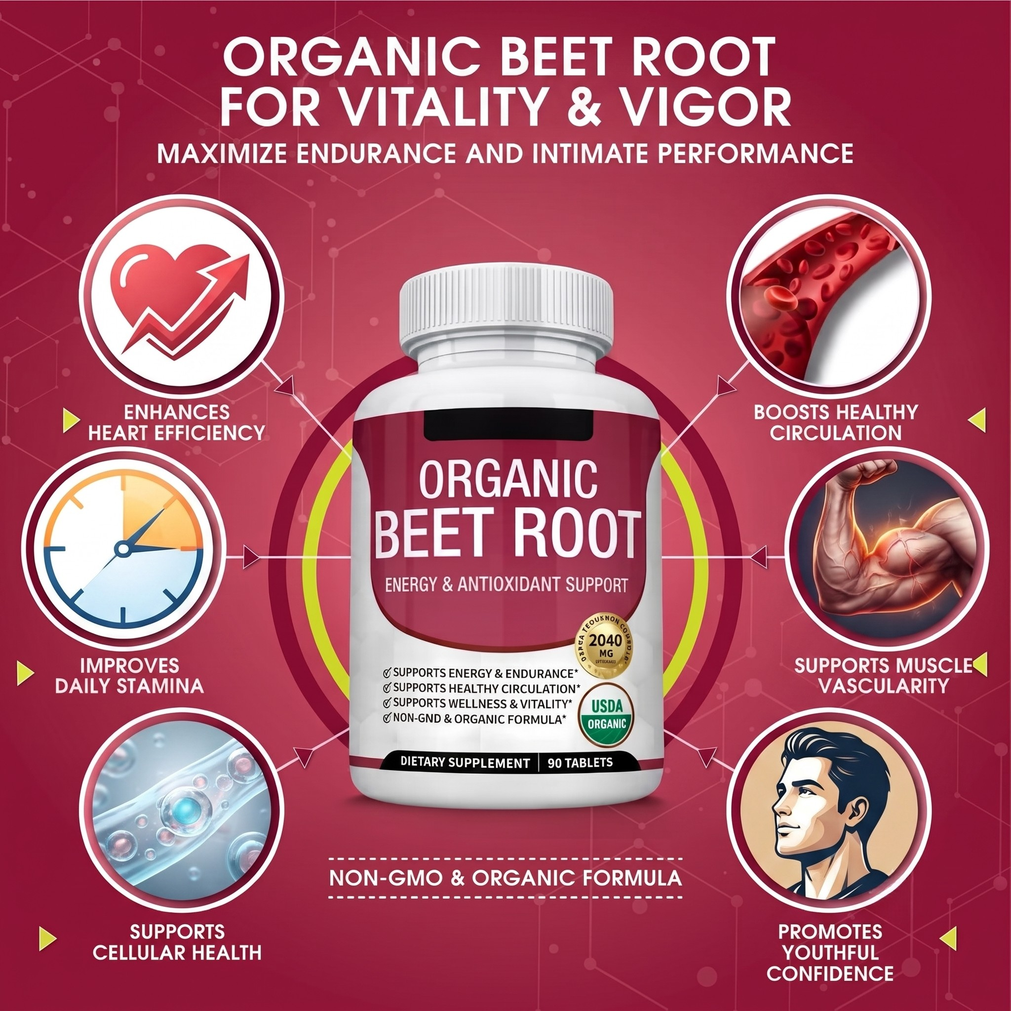IMPERIA X-TRA Strength Organic Beetroot Tablets [Performance Enhancer]